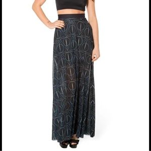 Blackmilk Deathly Hallows Harry Potter Sheer Maxi Skirt
